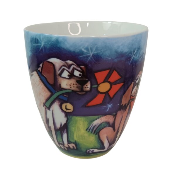 Menagerie Living Arts Funny Dog Mug Cups Set Of Three Excellent Condition - Picture 7 of 16